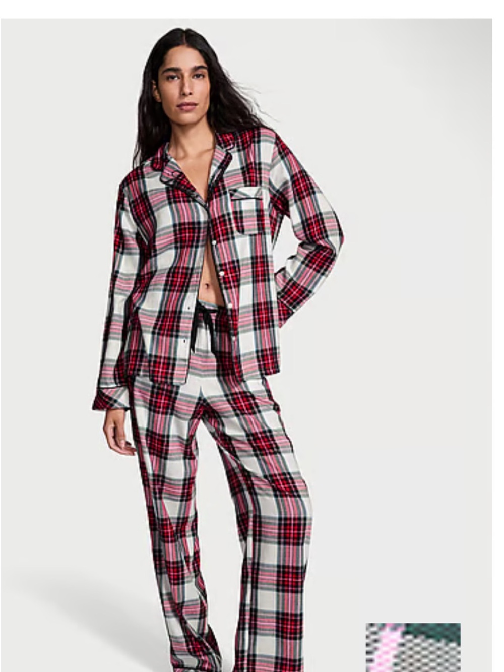 VICTORIAS SECRET• plaid flannel pajama set